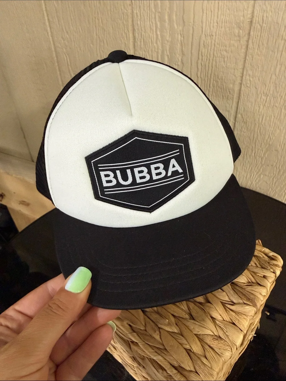 Black & White Kids Trucker Hat